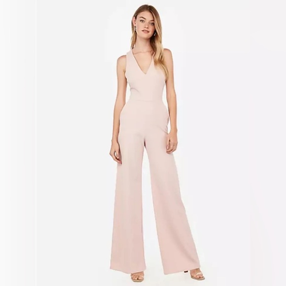 Express Wide Leg Jumpsuit in Pastel Pink Women’s Size Small - Picture 1 of 7